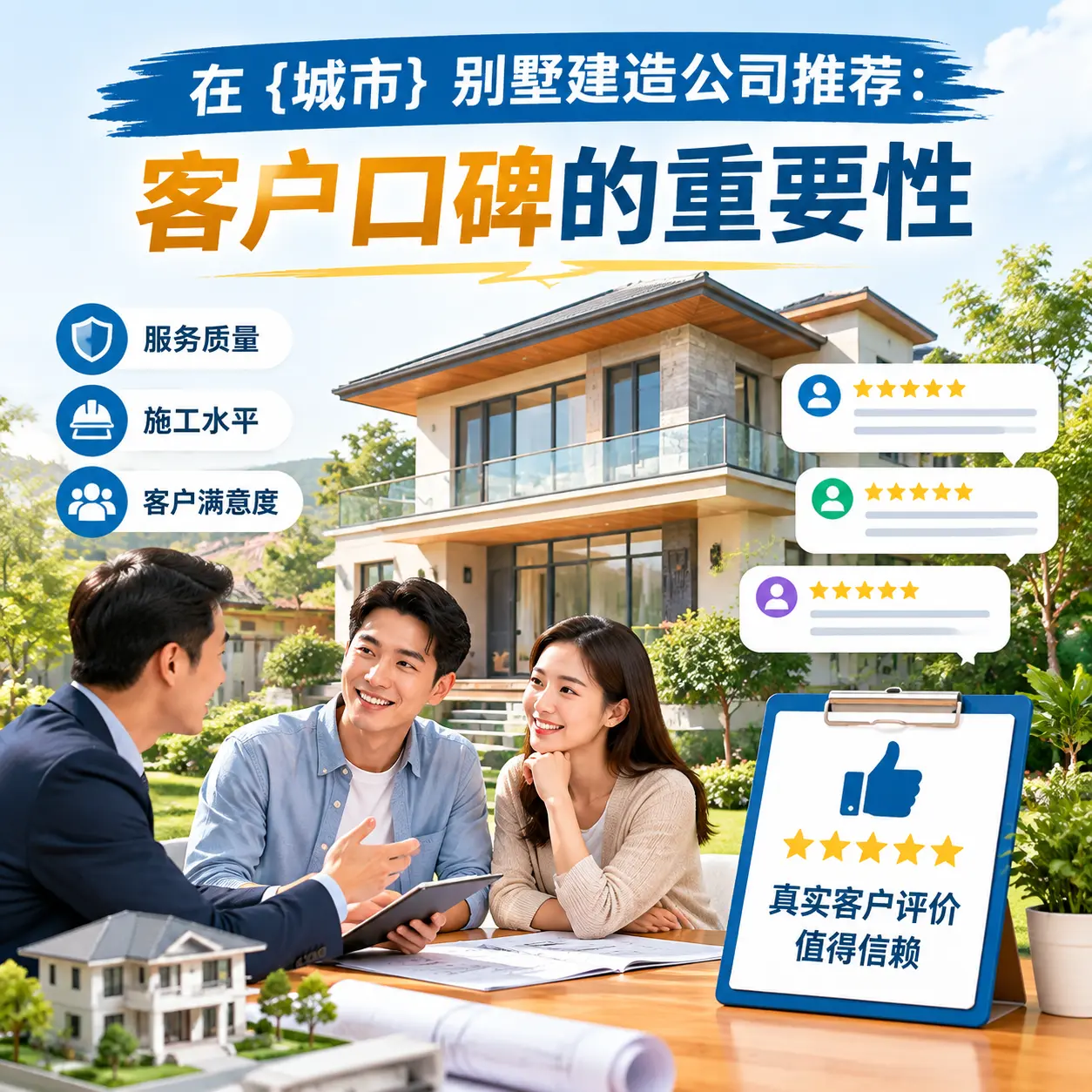 在 思南 别墅建造公司推荐:客户口碑的重要性