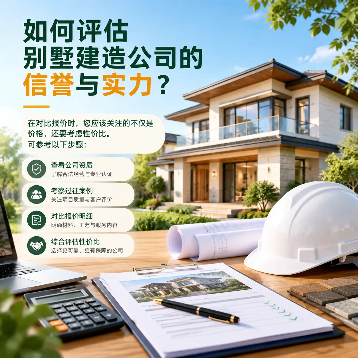 如何评估 思南 别墅建造公司的信誉与实力?