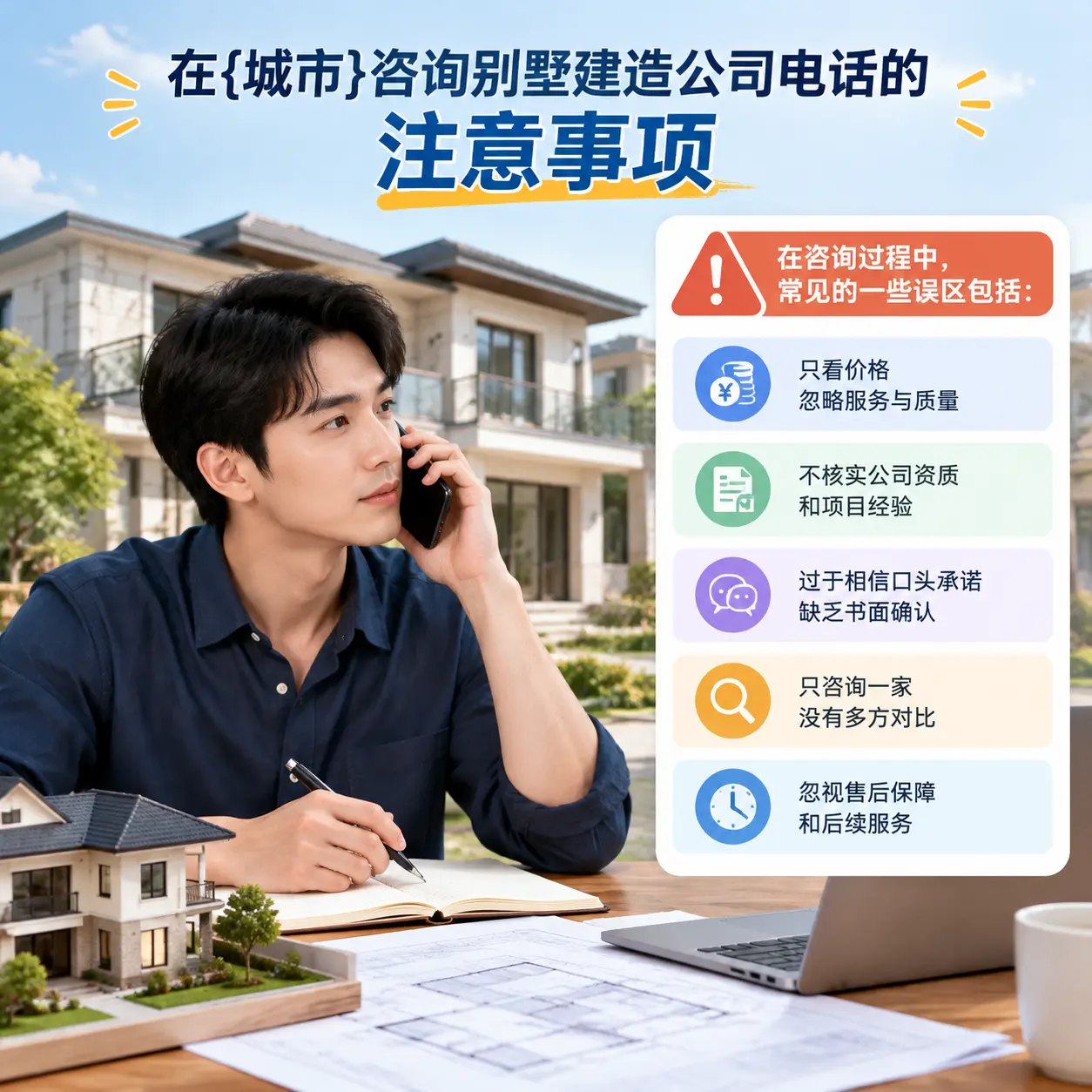 在思南咨询别墅建造公司电话的注意事项
